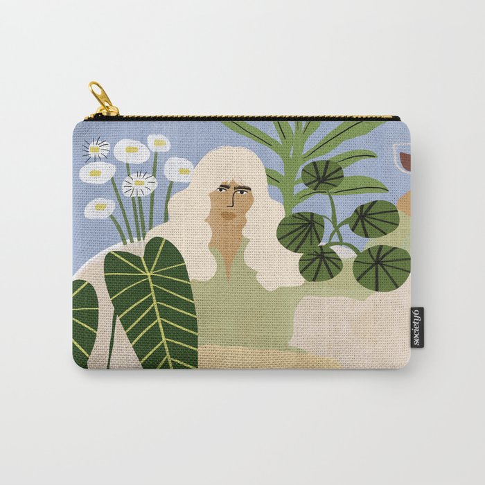 Wine and Plants Carry All Pouch Gallery Image 1