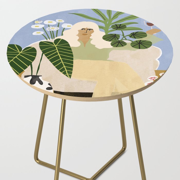 Wine and Plants Side Table Gallery Image 2