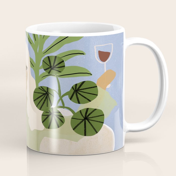 Wine and Plants Coffee Mug Gallery Image 1
