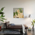 Wine and Plants Wood Wall Art Gallery Image 2