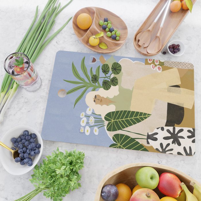 Wine and Plants Cutting Board Gallery Image 2