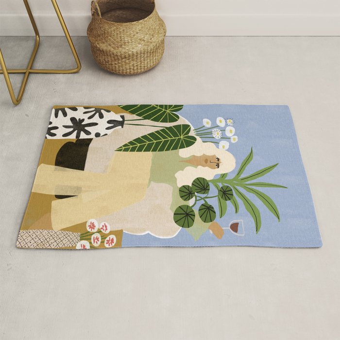 Wine and Plants Rug Gallery Image 1