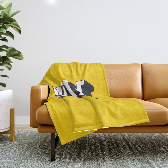 Hustle Pop Art Throw Blanket Gallery Image 1