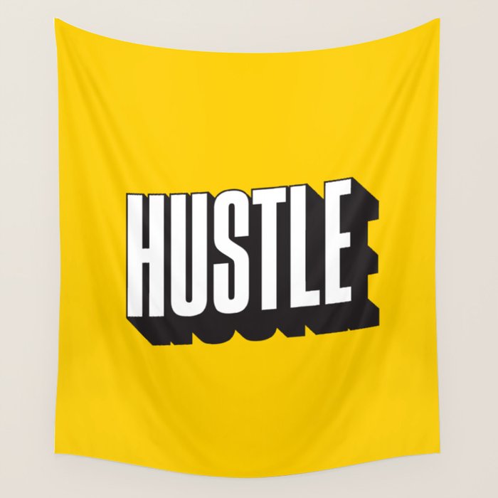 Hustle Pop Art Wall Tapestry Gallery Image 1