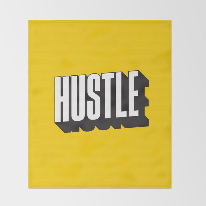Hustle Pop Art Throw Blanket Gallery Image 2