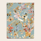 Wild Grasses Botanical Gold Teal Notebook Gallery Image 4