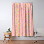 Provence Cottage Floral in Pink Linen  Window Curtain Gallery Image 5