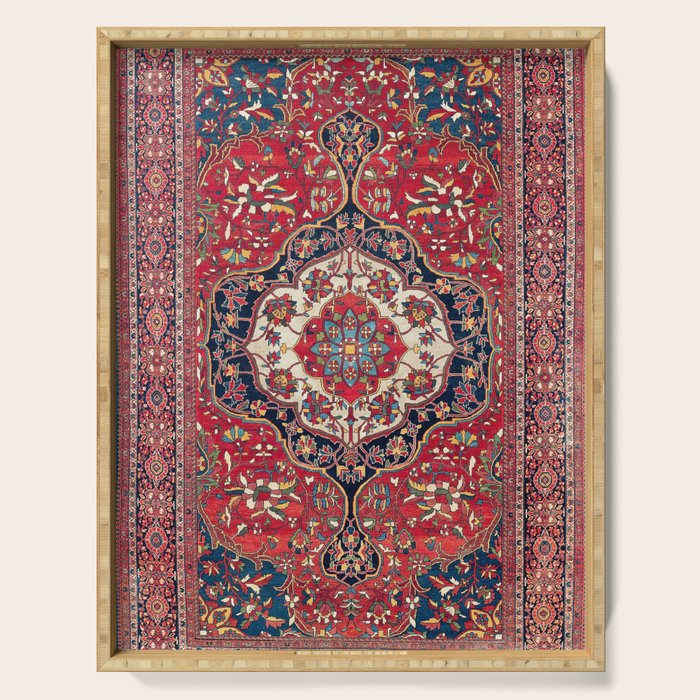 Sarouk Farahan Arak West Persian Rug Print Serving Tray Gallery Image 1