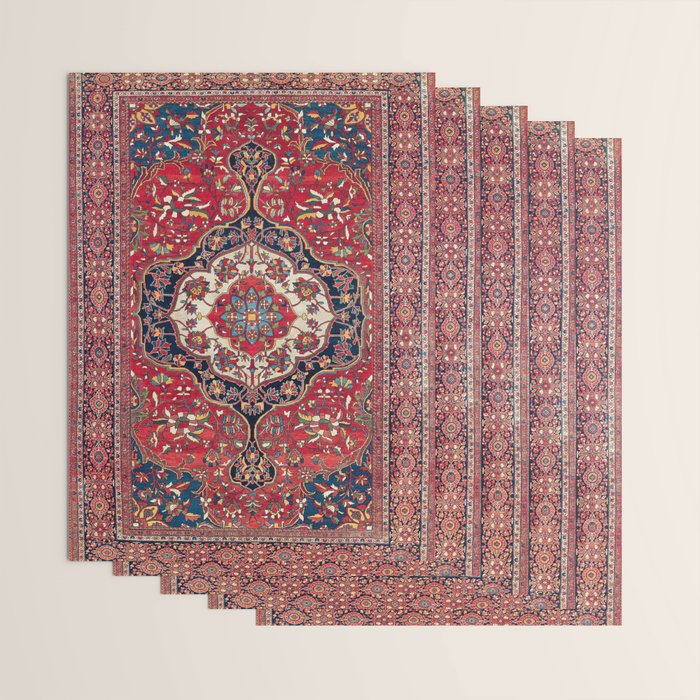 Sarouk Farahan Arak West Persian Rug Print Wrapping Paper Gallery Image 3