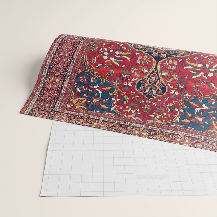 Sarouk Farahan Arak West Persian Rug Print Wrapping Paper Gallery Image 2