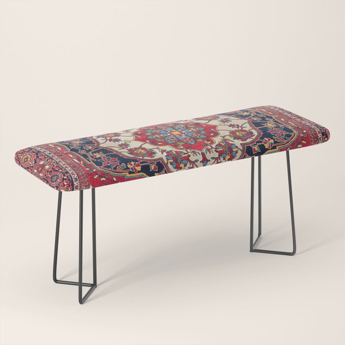 Sarouk Farahan Arak West Persian Rug Print Bench Gallery Image 1