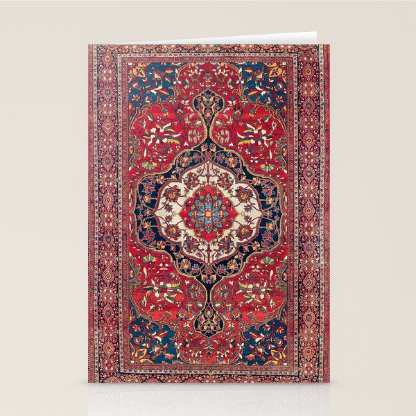 Sarouk Farahan Arak West Persian Rug Print Stationery Card Gallery Image 2