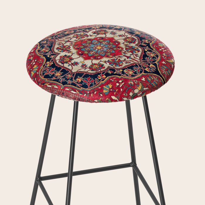 Sarouk Farahan Arak West Persian Rug Print Stool Gallery Image 2