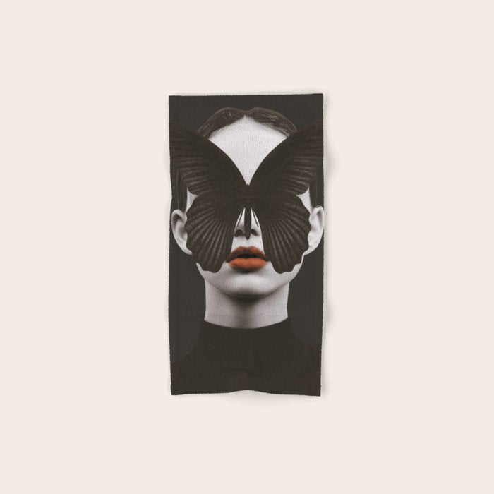 BLACK BUTTERFLY 3 Bath Towel Gallery Image 1