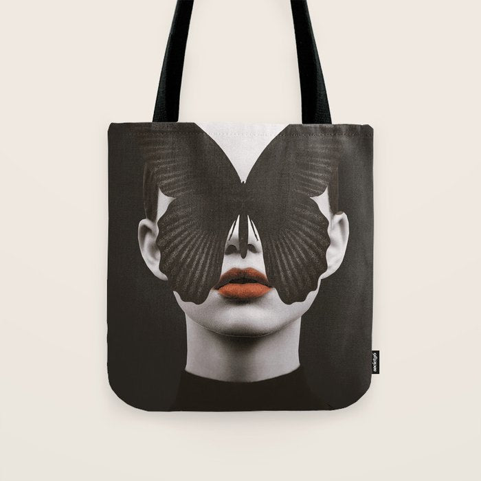 BLACK BUTTERFLY 3 Tote Bag Gallery Image 1