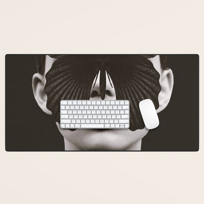 BLACK BUTTERFLY 3 Desk Mat Gallery Image 1