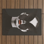 BLACK BUTTERFLY 3 Outdoor Rug Gallery Image 1