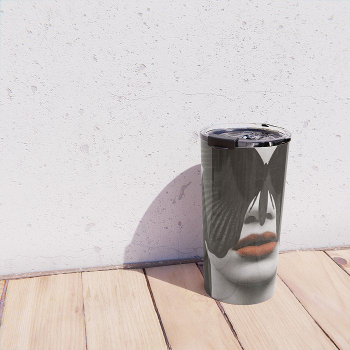 BLACK BUTTERFLY 3 Travel Mug Gallery Image 4