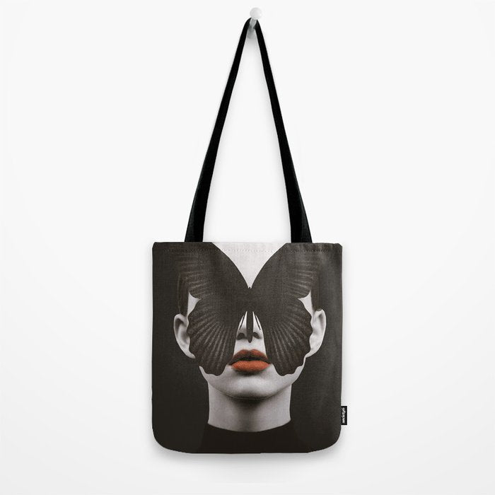 BLACK BUTTERFLY 3 Tote Bag Gallery Image 2
