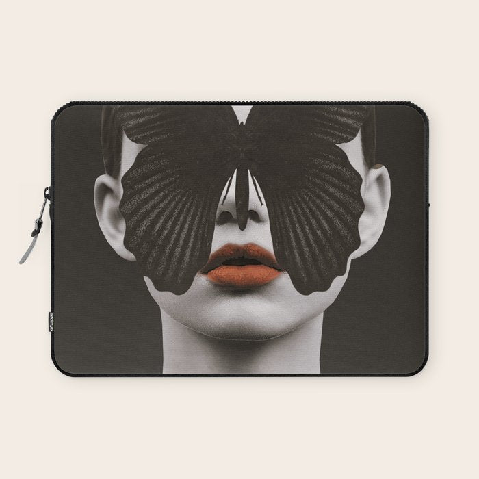 BLACK BUTTERFLY 3 Laptop Sleeve Gallery Image 1