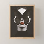 BLACK BUTTERFLY 3 Mini Art Print Gallery Image 1