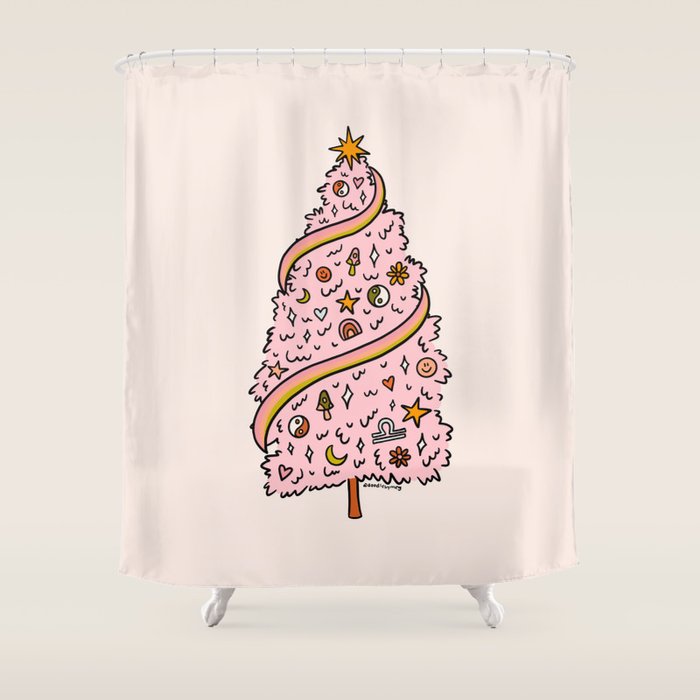 Libra Tree Shower Curtain Gallery Image 1