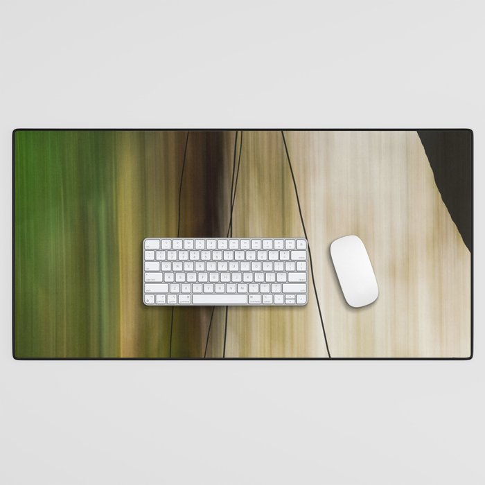 Forest, Water, Lines - abstract nature photograph long explosure Desk Mat Gallery Image 1