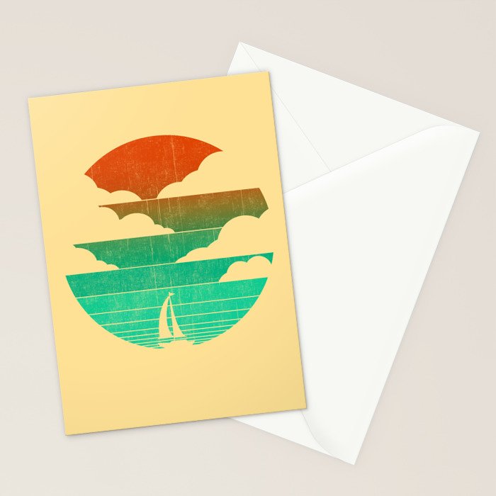 Go West (sail away in my boat) Stationery Card Gallery Image 2