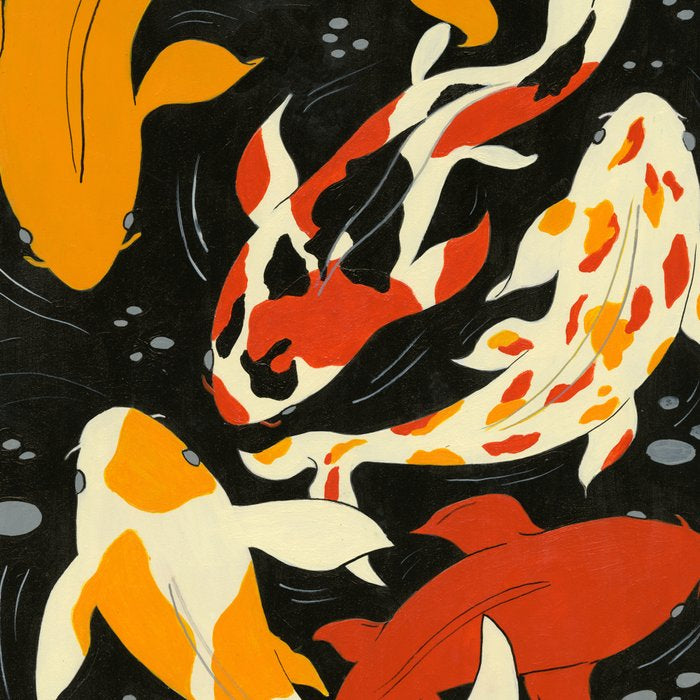 Koi in Black Water Coffee Mug Gallery Image 2