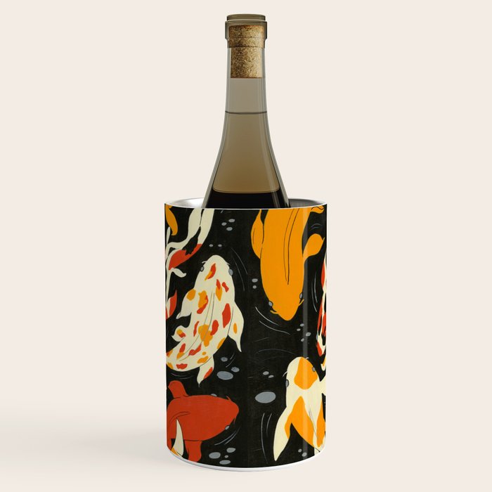 Koi in Black Water Wine Chiller Gallery Image 3