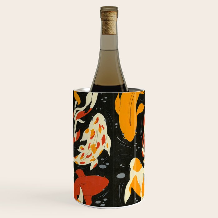 Koi in Black Water Wine Chiller Gallery Image 2