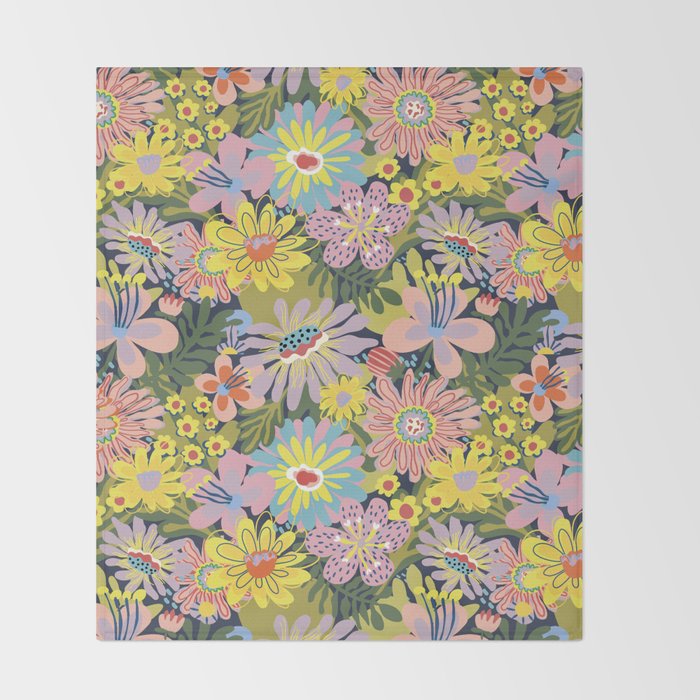 Summer bloom #2 Throw Blanket Gallery Image 2