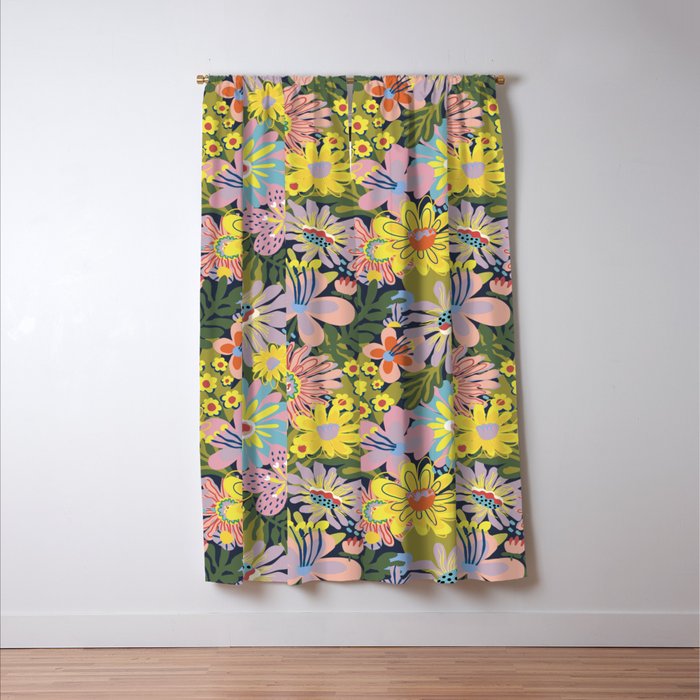 Summer bloom #2 Window Curtain Gallery Image 3