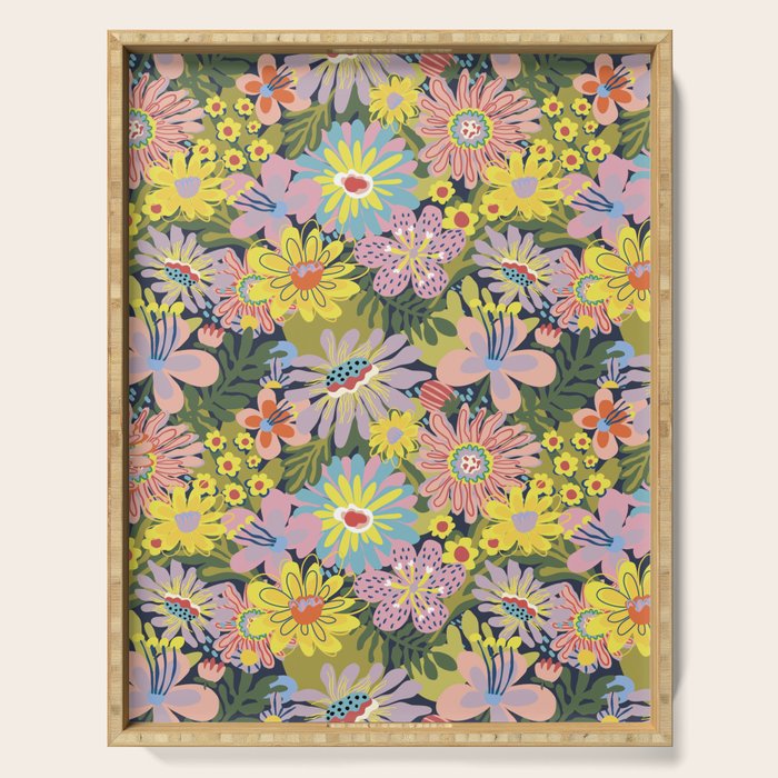Summer bloom #2 Serving Tray Gallery Image 1