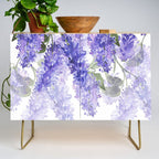 Purple Wisteria Flowers Credenza Gallery Image 1