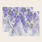 Purple Wisteria Flowers Placemat Gallery Image 1