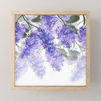 Purple Wisteria Flowers Mini Art Print Gallery Image 1