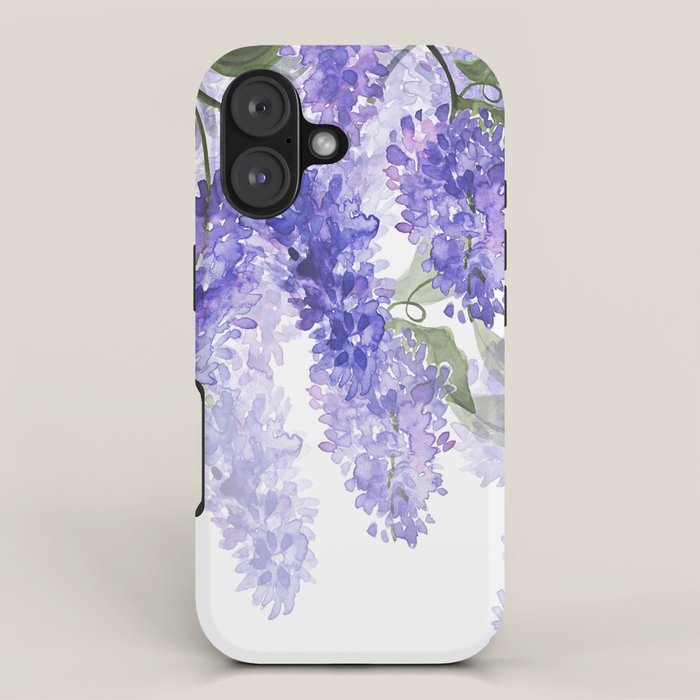 Purple Wisteria Flowers iPhone Case Gallery Image 1