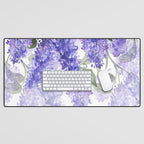 Purple Wisteria Flowers Desk Mat Gallery Image 1