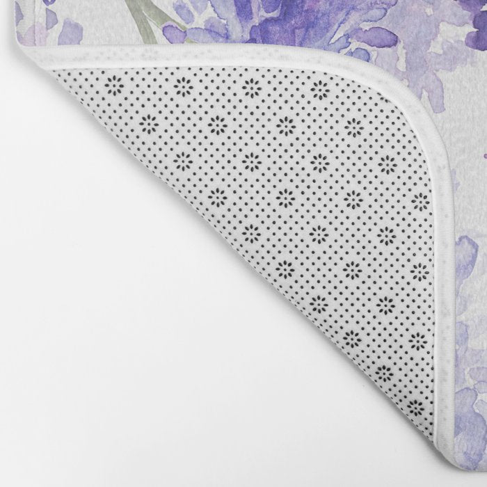 Purple Wisteria Flowers Bath Mat Gallery Image 2
