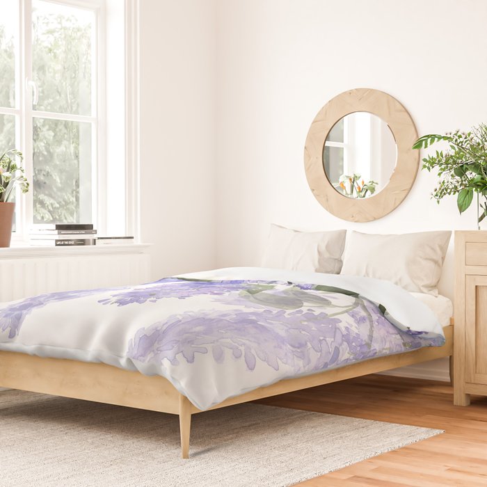 Purple Wisteria Flowers Duvet Cover Gallery Image 2