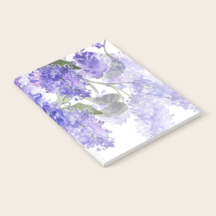 Purple Wisteria Flowers Notebook Gallery Image 2