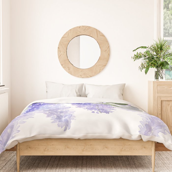 Purple Wisteria Flowers Duvet Cover Gallery Image 3