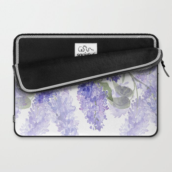 Purple Wisteria Flowers Laptop Sleeve Gallery Image 2