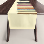 Hidden cat 31 reading books  Table Runner Gallery Image 1
