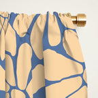 Retro Floral - Indigo  Window Curtain Gallery Image 2