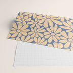 Retro Floral - Indigo  Wrapping Paper Gallery Image 2