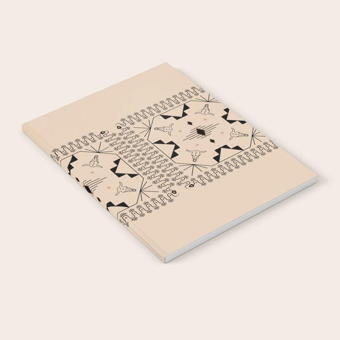 Lost Desert Tile - Black & Camel Notebook Gallery Image 1