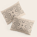 Lost Desert Tile - Black & Camel Pillow Sham Gallery Image 3