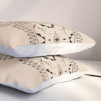 Lost Desert Tile - Black & Camel Pillow Sham Gallery Image 3